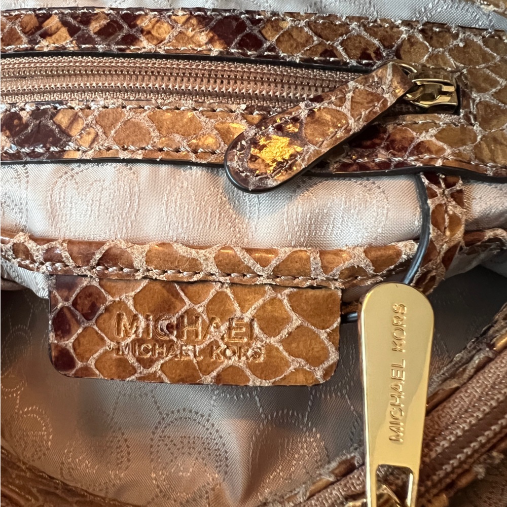 Michael Kors Harper Python Shoulder Bag - image 8